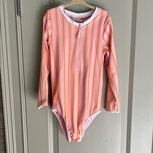 Feather 4 Arrow Girls Striped Long Sleeve swimsuit